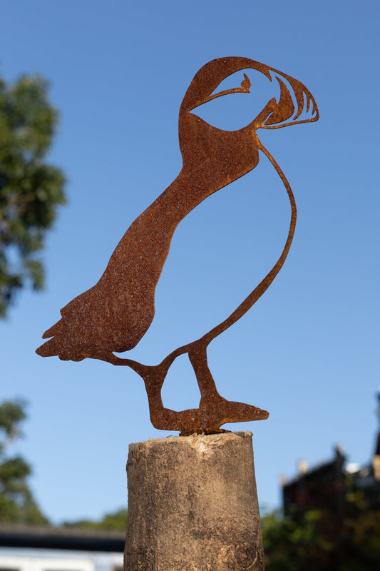 Puffin Fence Topper MetalMotif