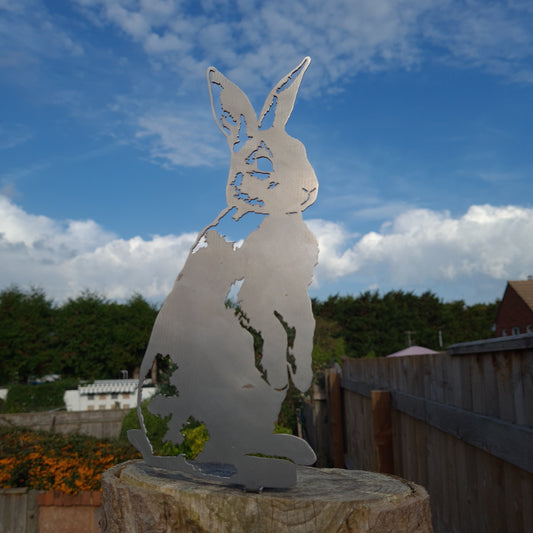 Rabbit Fence Topper MetalMotif