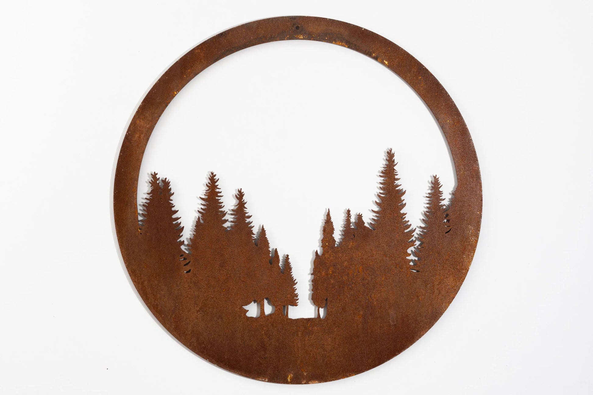 Fir Landscape Wall Hanger MetalMotif