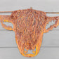 Highland Cow Head Wall Hanger - MetalMotif