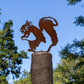 Squirrel Fence Topper MetalMotif