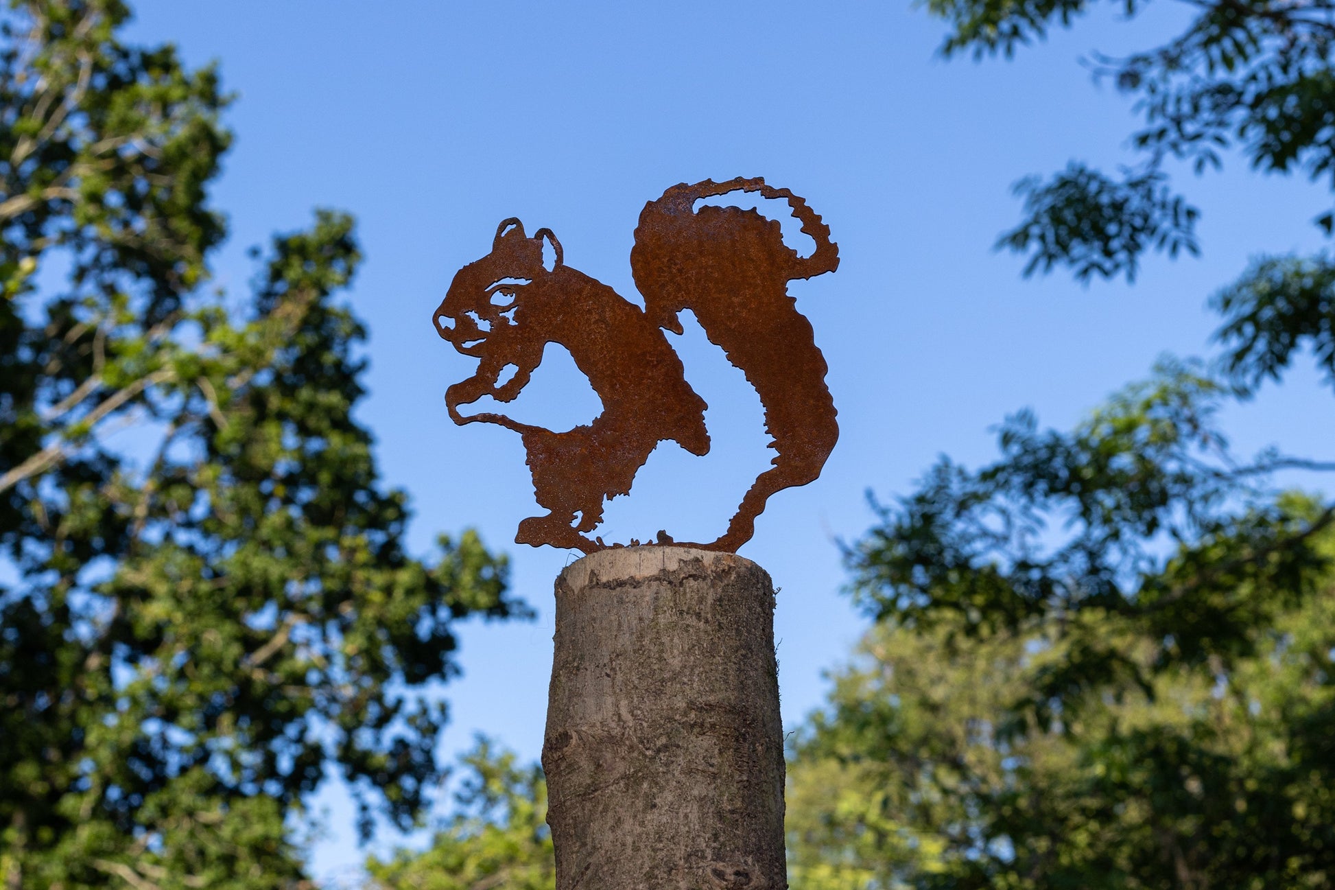 Squirrel Fence Topper MetalMotif