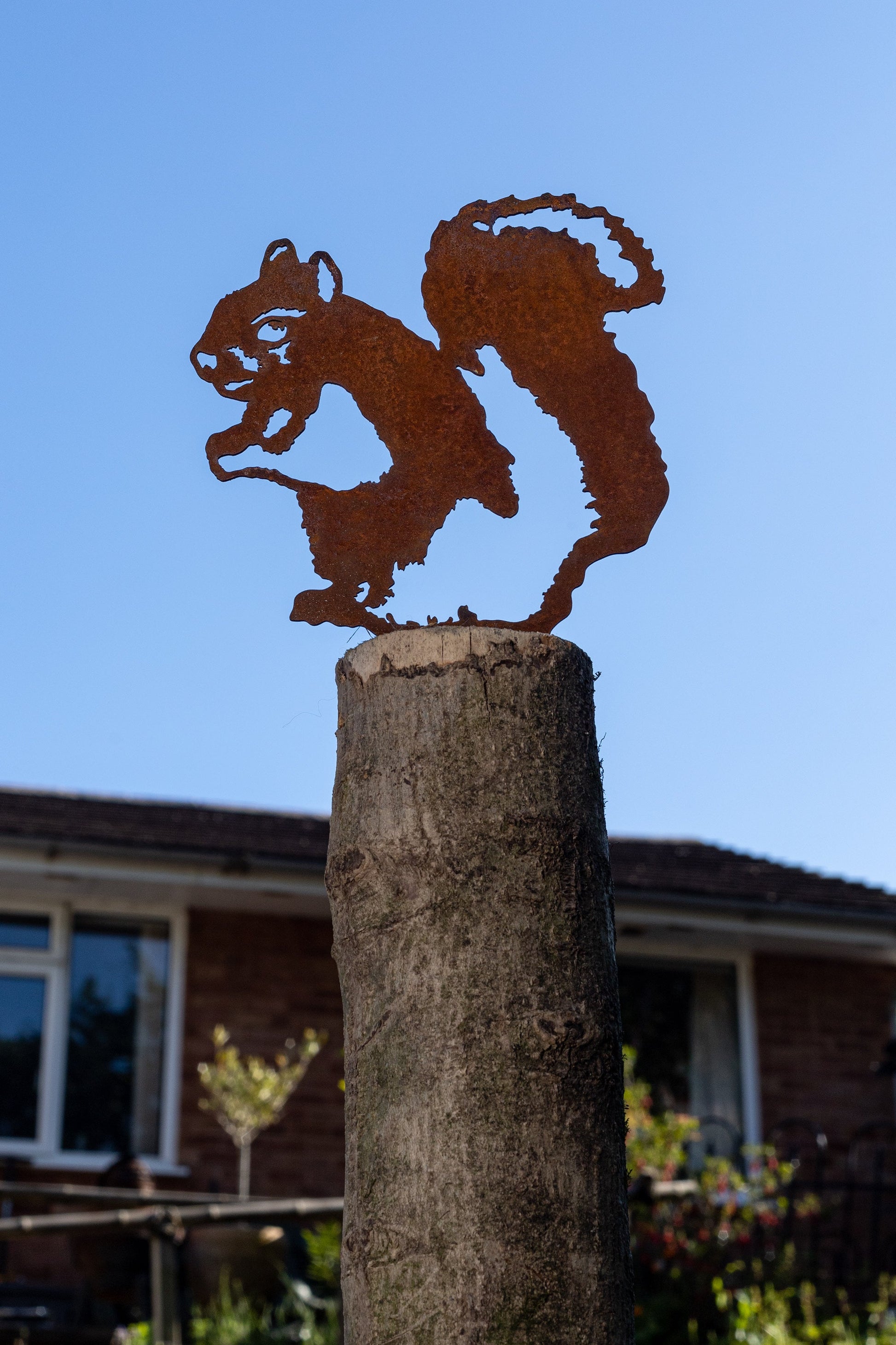 Squirrel Fence Topper MetalMotif