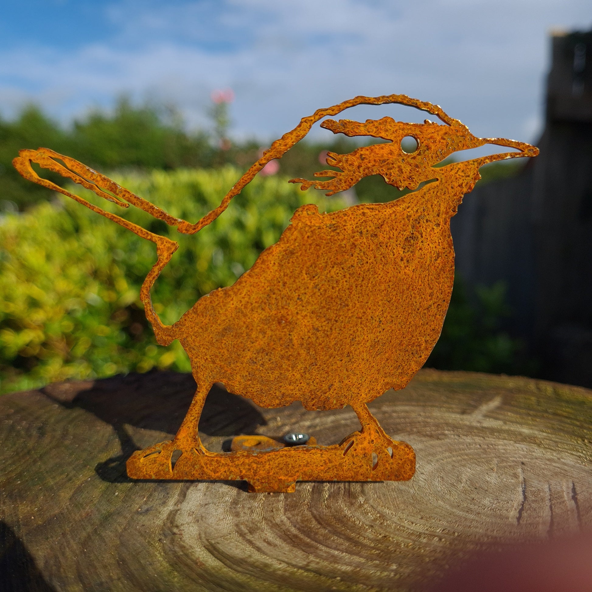 Wren Peering Fence Topper MetalMotif